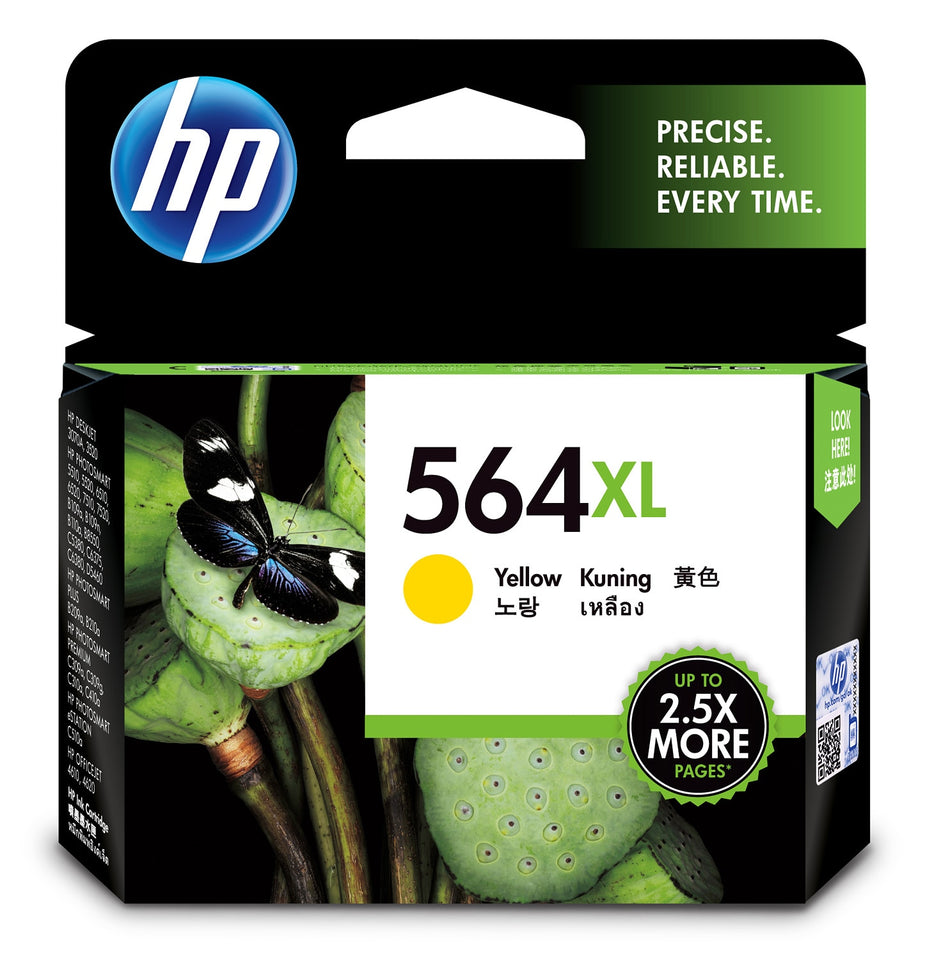 HP 564XL YELLOW INK 750 PAGE YIELD FOR D5400 - CB325WA