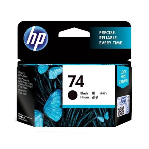 HP 74 BLACK INK 200 PAGE YIELD FOR D5360 D4260 & D4360 - CB335WA