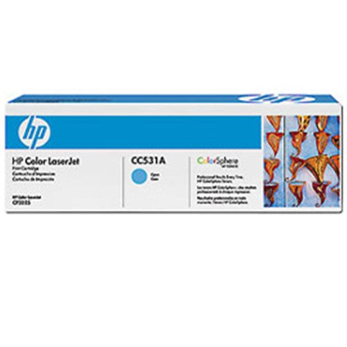HP 304A CYAN TONER 2800 PAGE YIELD FOR CLJ CP2025 CM2320MFP - CC531A