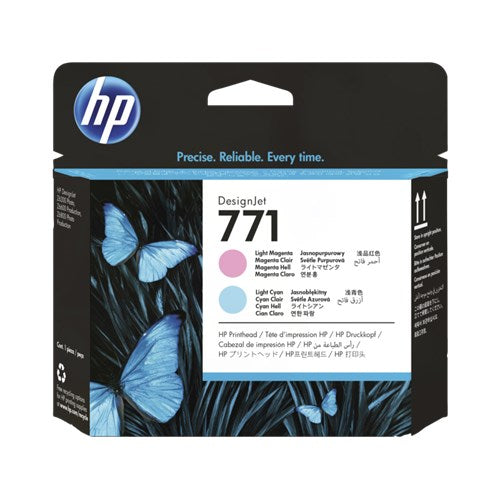HP 771 LIGHT MAGENTA LIGHT CYAN DESIGNJET PRINTHEAD - CE019A