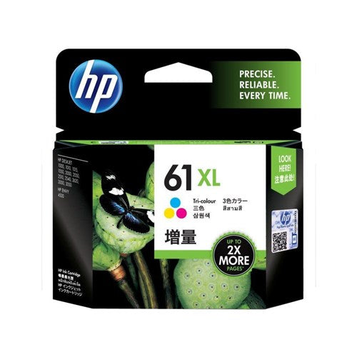 HP 61XL TRI-COLOR INK 330 PAGE YIELD FOR DJ 3000 & AIO 3050 - CH564WA