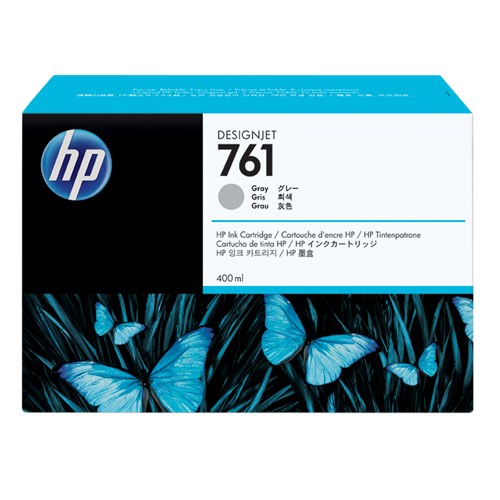 HP 761 GRAY 400 ML INK CART FOR DESIGNJET T7100 - CM995A