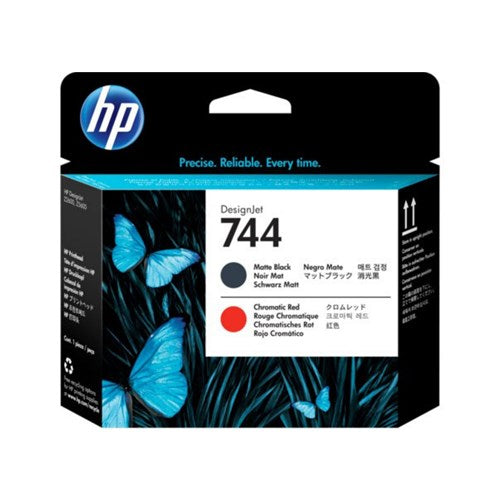 HP 744 MATTE BLACK AND CHROMATIC RED DESIGNJET PRINTHEAD - F9J88A
