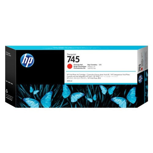 HP 745 300-ML CHROMATIC RED DESIGNJET INK CARTRIDGE - F9K06A