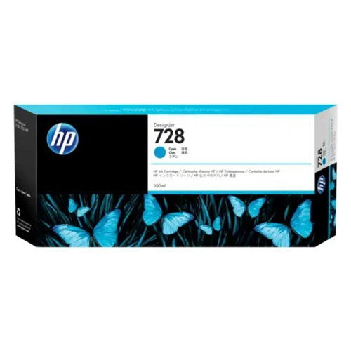 HP 728 300-ml CYAN DESIGN JET INK CARTRIDGE - F9K17A