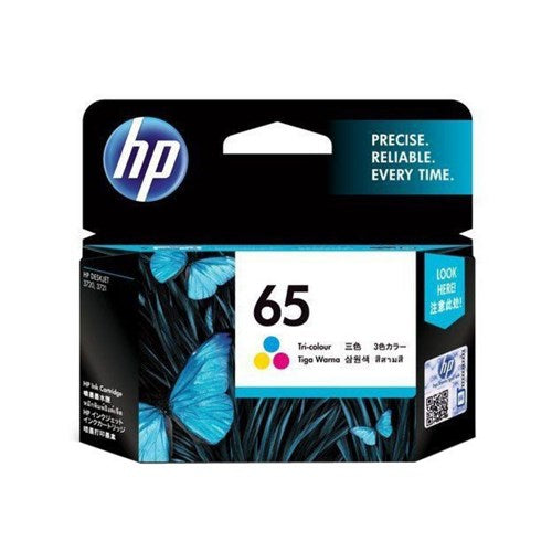 HP 65 TRI-COLOR ORIGINAL INK CARTRIDGE - N9K01AA