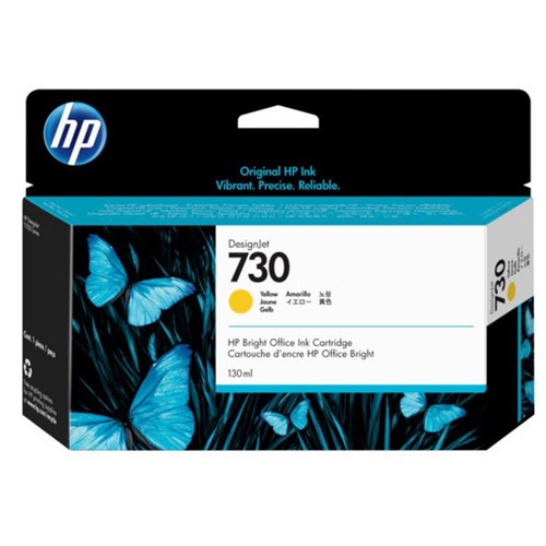 HP 730 130-ML YELLOW DESIGNJET INK CARTRIDGE - P2V64A