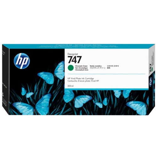 HP 747 300-ML CHROMATIC GREEN DESIGNJET INK CARTRIDGE - P2V84A