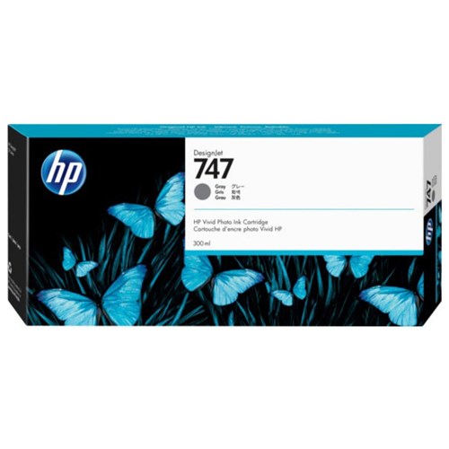 HP 747 300-ML GRAY DESIGNJET INK CARTRIDGE - P2V86A