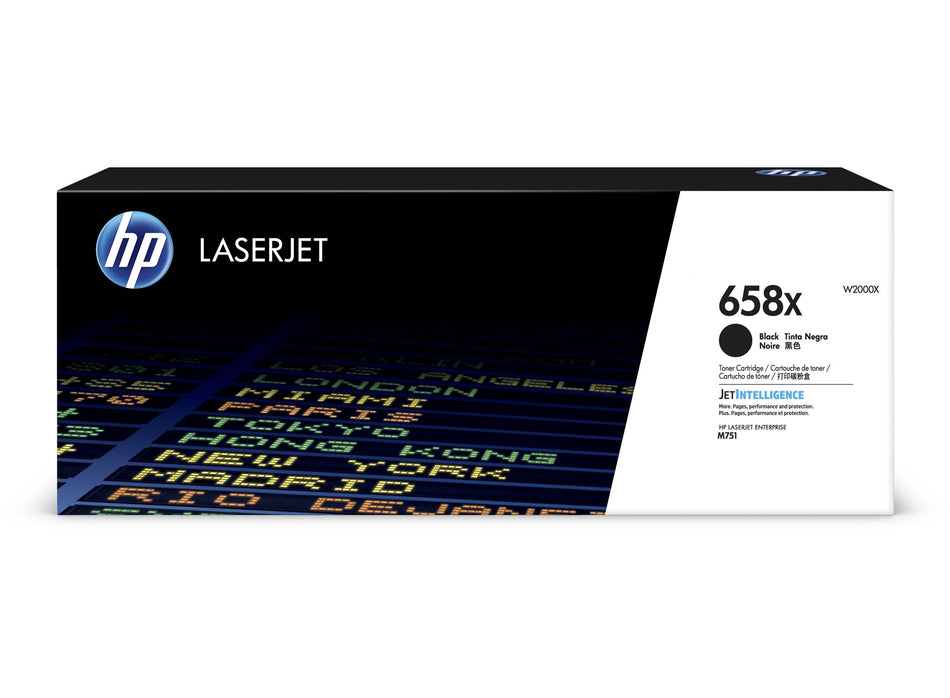 HP 658X BLACK LASERJET TONER CARTRIDGE 33K - W2000X