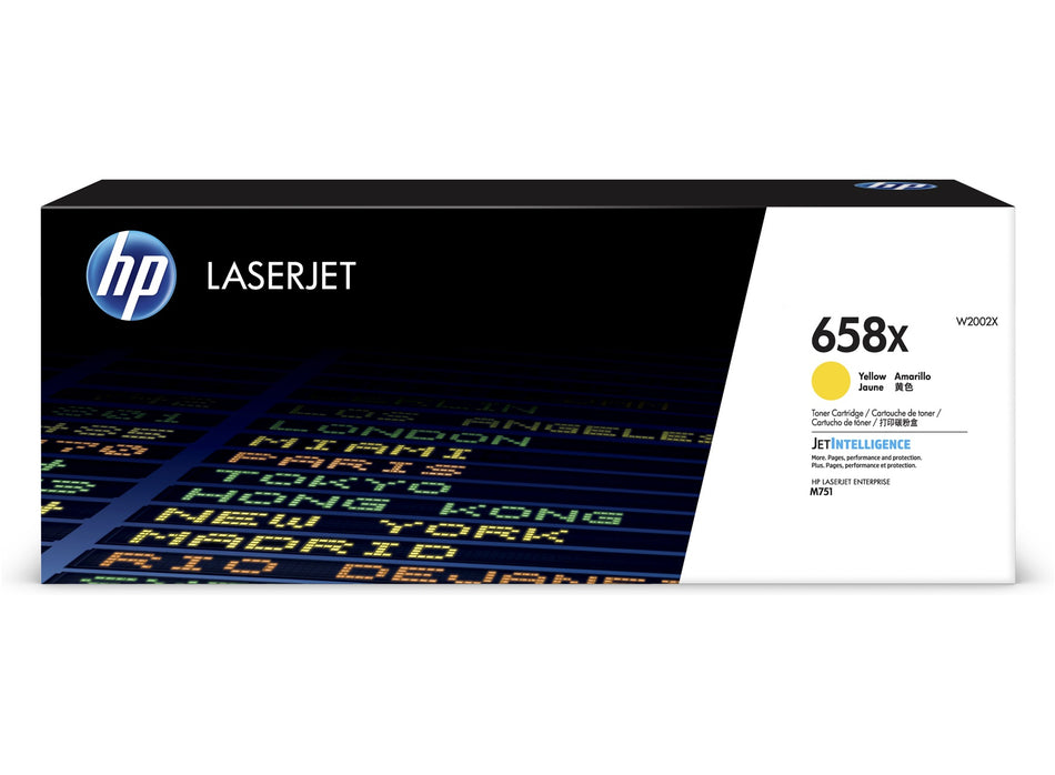 HP 658X YELLOW LASERJET TONER CARTRIDGE 28K - W2002X