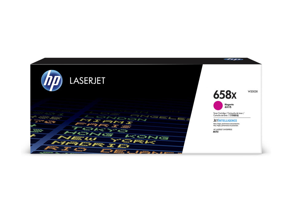 HP 658X MAGENTA LASERJET TONER CARTRIDGE 28K - W2003X