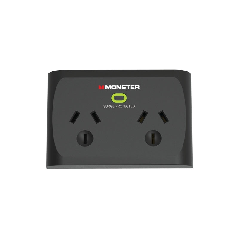 Monster 2-Port Surge Black - Aussie Toner