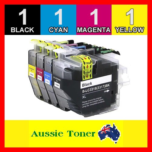 4 Pack LC-3319XL LC3319XL Compatible Ink (1BK,1C,1M,1Y) for Brother MFCJ5330DW MFCJ5730DW MFCJ6530DW MFCJ6730DW MFCJ6930DW