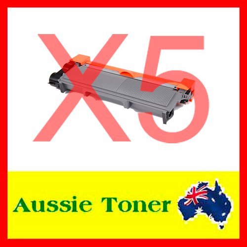5-Pack TN-2350 TN2350 Compatible Toner Cartridge (2,600 Pages) for Brother HLL2300D HLL2305W HLL2340DW HLL2365DW HLL2380DW MFCL2700DW MFCL2703DW MFCL2720DW MFCL2740DW