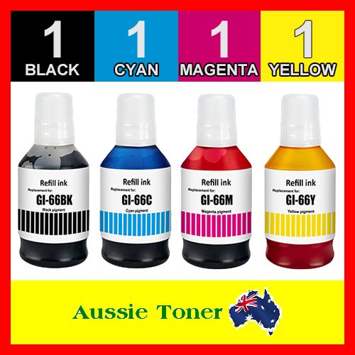 4 Pack GI-66 GI66 Compatible Ink (1BK,1C,1M,1Y) for Canon GX6060 GX7060