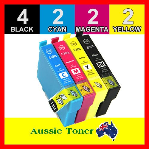 10 Pack 39XL Compatible Ink (4BK,2C,2M,2Y) for Epson Expression Home XP-2105 Expression Home XP-4105