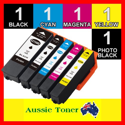 5 Pack 273XL Compatible Ink (1BK,1PBK,1C,1M,1Y) for Epson Expression Premium XP-510 XP-520 XP-600 XP-610 XP-620 XP-700 XP-710 XP-720 XP-800 XP-820