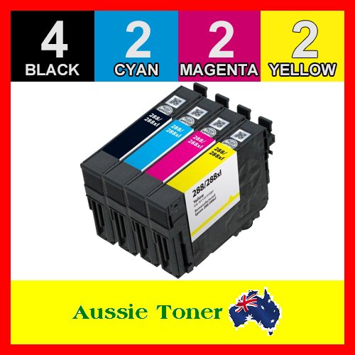 10 Pack 288XL Compatible Ink (4BK,2C,2M,2Y) for Epson Expression Home XXP-240 XP-340 XP-344 XP-440