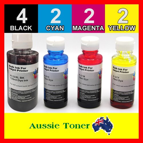 10 Pack 32XL 31 Compatible Ink (4BK,2C,2M,2Y) for HP Smart Tank 450 455 551 555 571 655