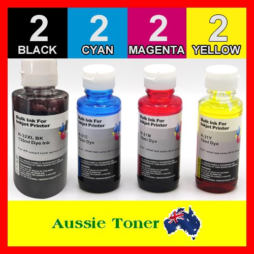 8 Pack 32XL 31 Compatible Ink (2BK,2C,2M,2Y) for HP Smart Tank 450 455 551 555 571 655