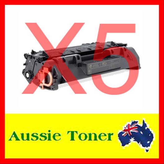 5 Pack CF280X 80X Compatible Toner Cartridge (6,800 Pages) for HP Laserjet Pro 400 M401d 400 M401dn 400 M401dne 400 M401dw 400 M401n 400 MFP M425dn 400 MFP M425dw