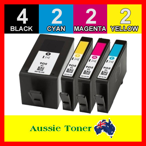 10 Pack 905XL Compatible Ink (4BK,2C,2M,2Y) for HP Officejet Pro 6950 6956 6960 6970