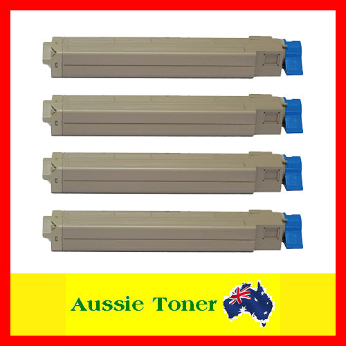 a Set BCMY 42918917 42918918 42918919 42918920 Compatible Toner Cartridge (15,000 Pages) for OKI C9600 C9650 C9800 C9850